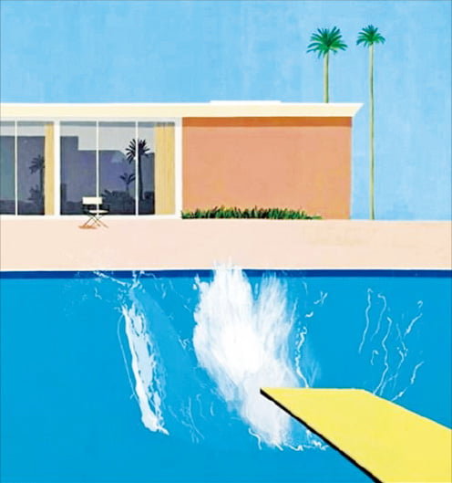 데이비드 호크니 ‘더 큰 첨벙(A Bigger Splash)’, 1967년. 