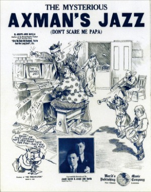 뉴올리언스 연쇄살인마 이야기를 담은 ‘기묘한 도끼맨의 재즈’ 악보 초판. 