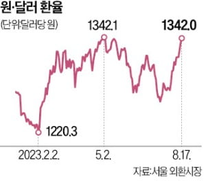 美·中 '이중 악재' 짓눌린 원화…"1400원 넘을 수도"