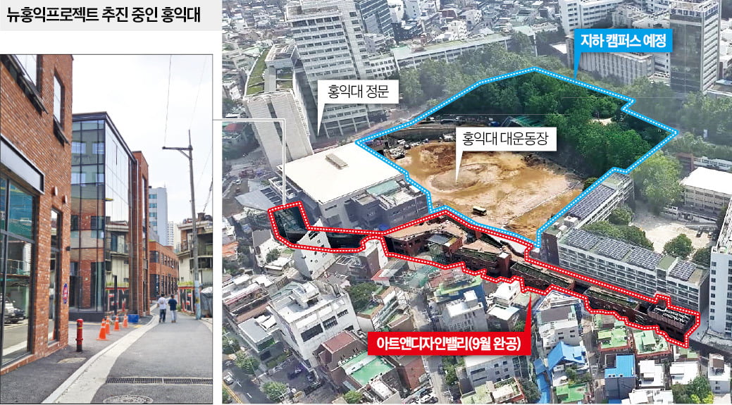 [단독] 축구장 14개 크기…홍익대, 韓 최대 '지하캠퍼스' 짓는다
