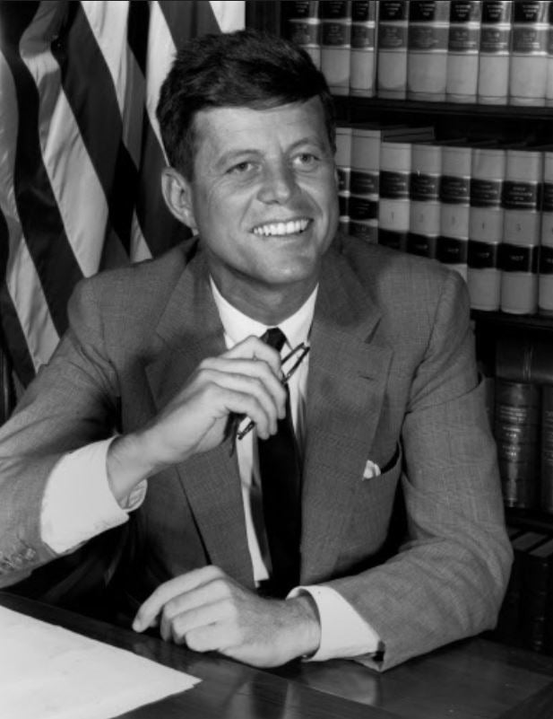 존 F. 케네디 전 미국 대통령의 생전 모습. 사진=AP·연합뉴스 