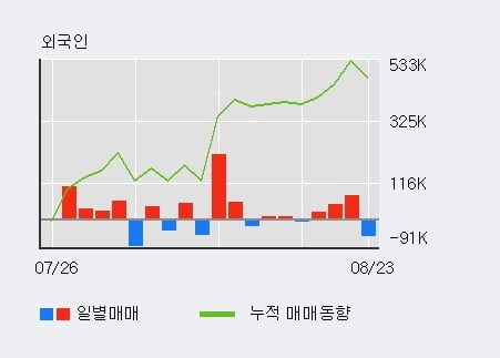 '이수앱지스' 52주 신고가 경신, 전일 외국인 대량 순매도