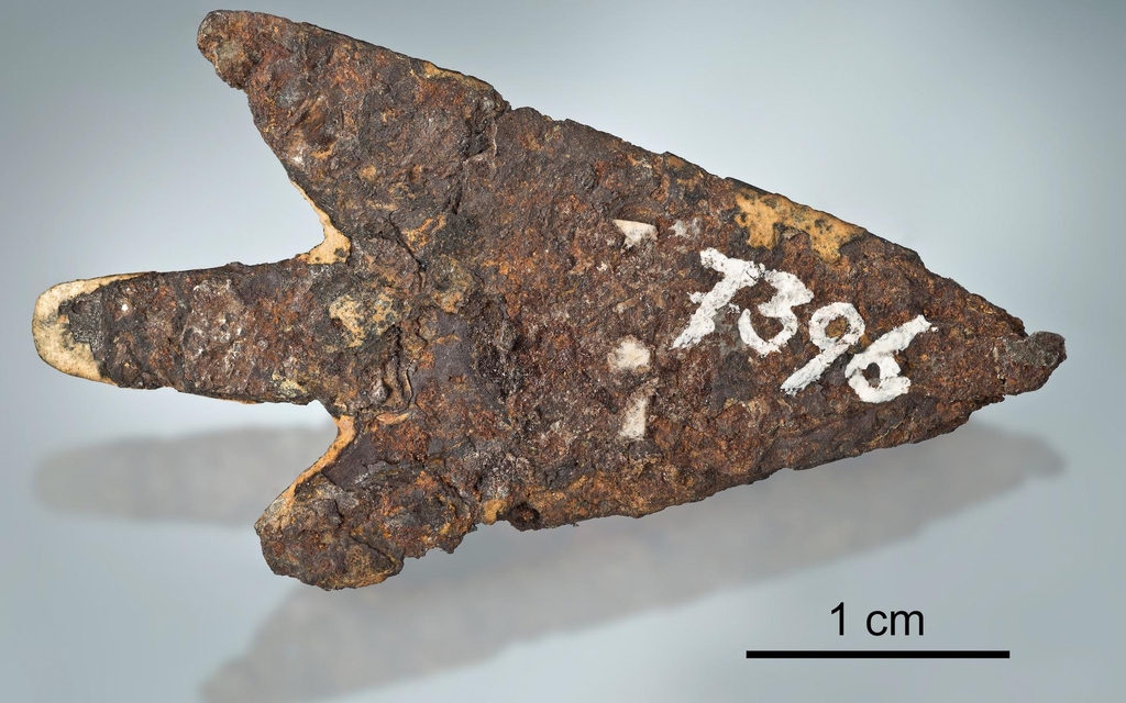 스위스서 3천년전 화살촉 발견…"재료는 우주에서 떨어진 운석"