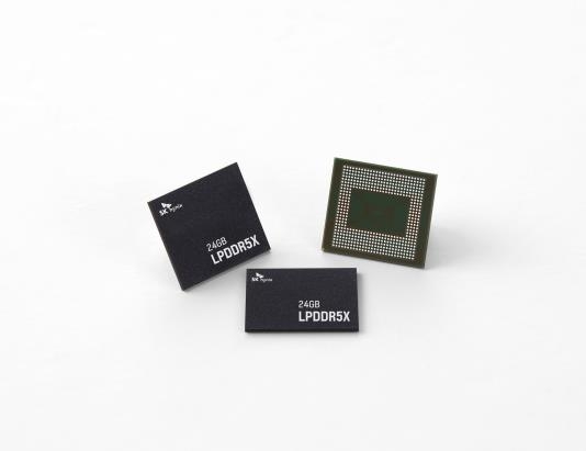 SK하이닉스, '현존 유일' 24GB 패키지 LPDDR5X D램 양산