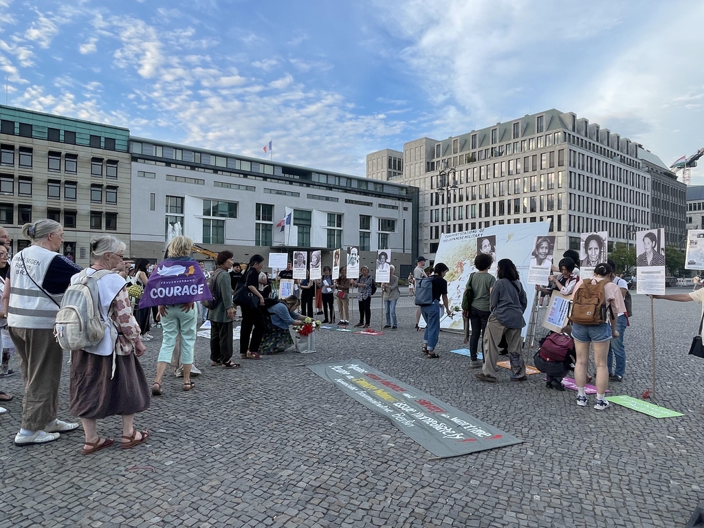 베를린서 日위안부 피해자 기림일 시위…"독일 여성도 피해자"