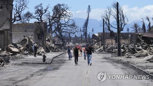 하와이 산불참사 사망자 106명…"지금보다 2∼3배 늘 수도"(종합)