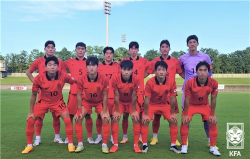 한국 U-18 축구 대표팀, SBS컵서 일본에 1-0 승리