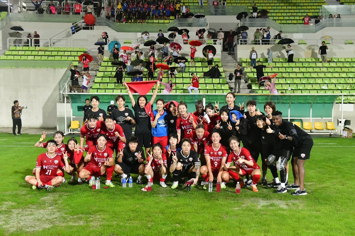 여자축구 현대제철, 정규리그 최종전서 1위로 도약