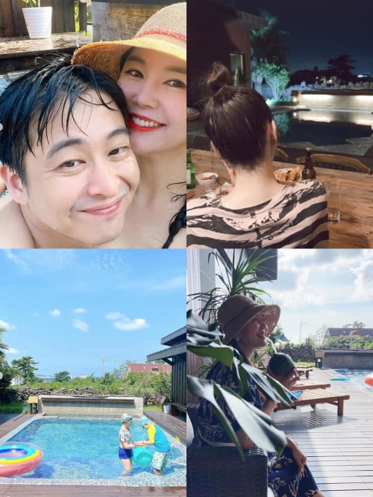 The star's summer vacation