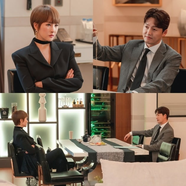Lee Jung-jin overturns a drink in front of Kim Sun-ah