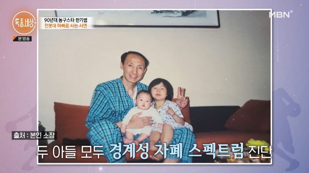 Han Ki-bum "Two sons, autism spectrum... Worried about giving up children when living in a rented room