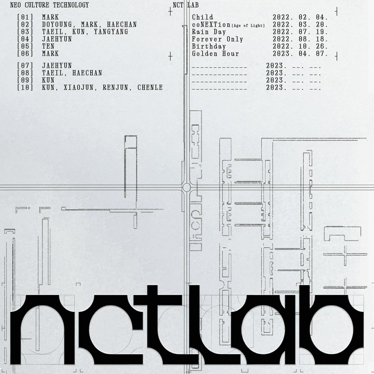 NCT LAB 라인업 포스터 / 사진제공=SM엔터테인먼트