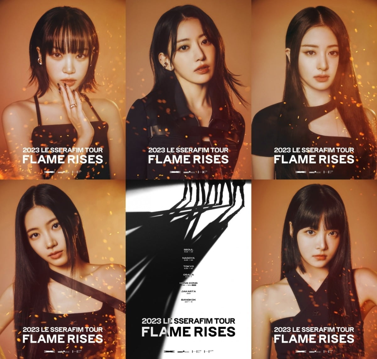 르세라핌 'FLAME RISES' 포스터 / 사진제공=쏘스뮤직