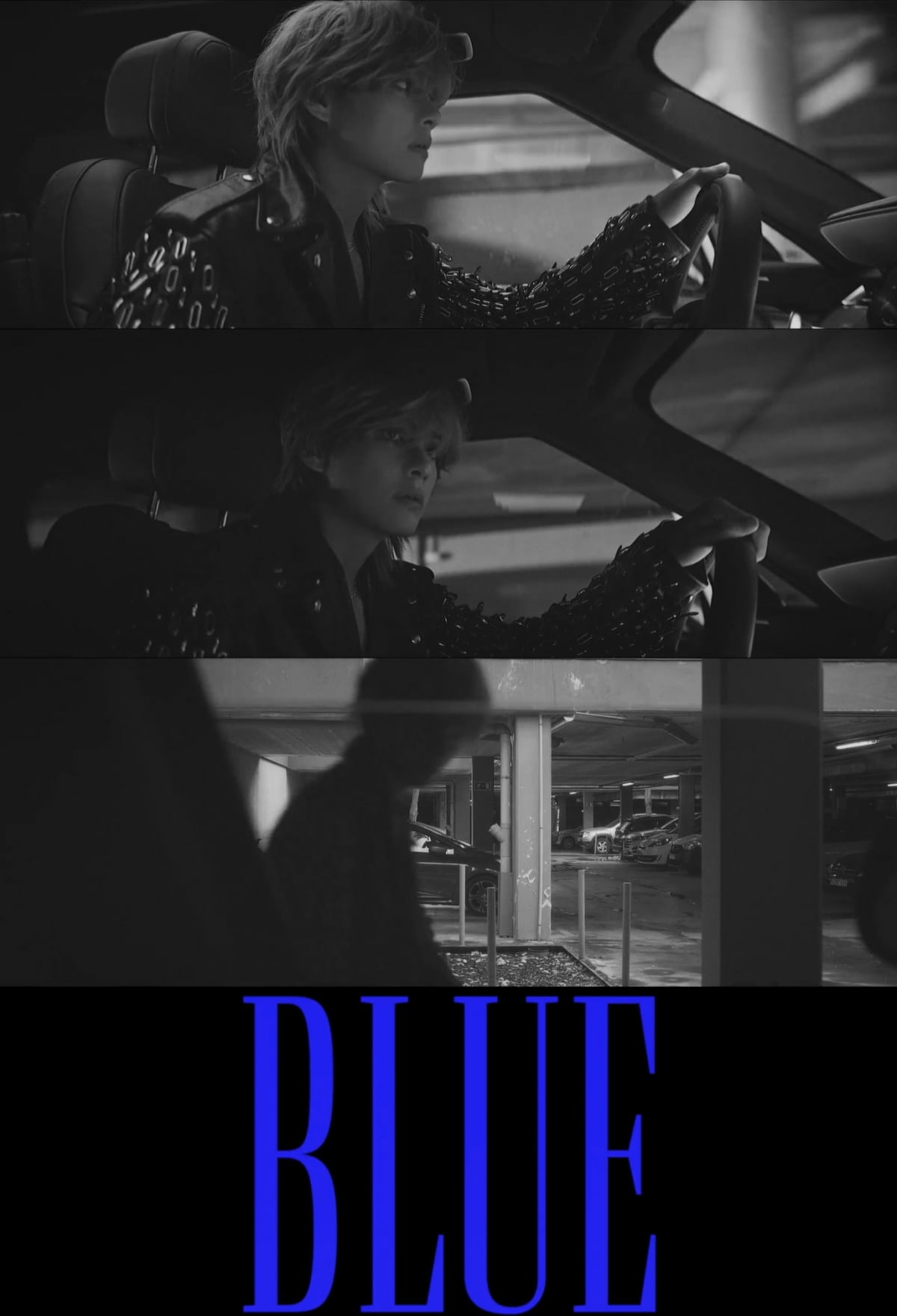 V releases the contents of his first solo album 'Layover'... Today (25th) is the 2nd teaser for 'Blue' MV