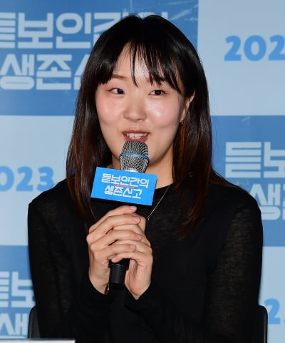 [TEN포토] 김아현 감독 "GV에서 따뜻한 관객을 많이 만났다"