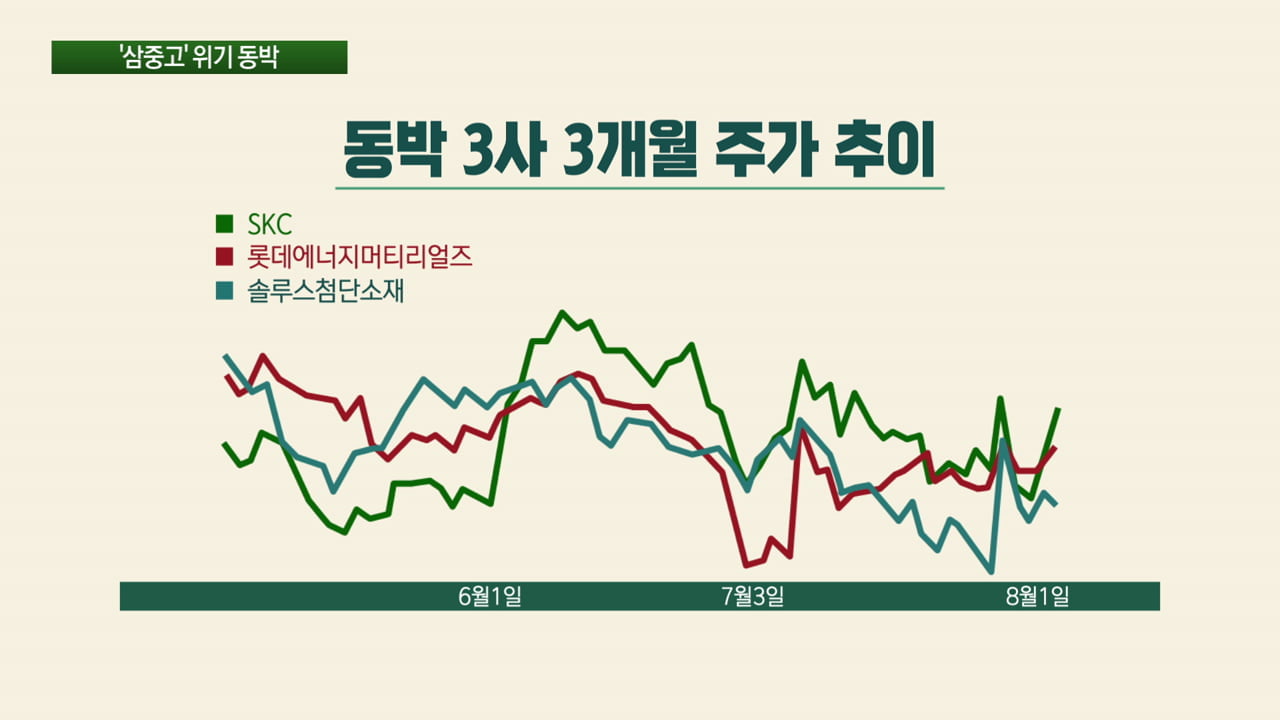 2차전지 광풍인데…소외되는 동박 3사