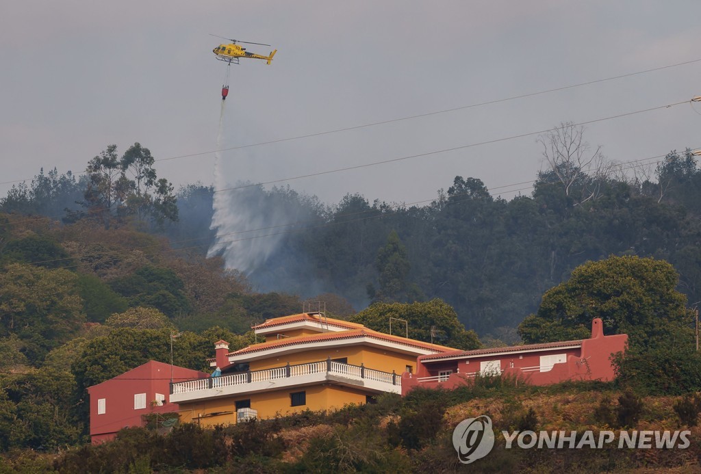 스페인 경찰 "테네리페섬 산불, 방화 가능성"