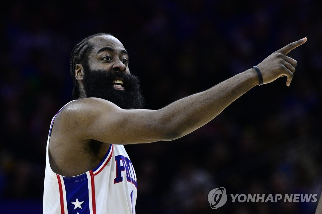 소속팀 단장 직격한 NBA 필라델피아 하든…"그는 거짓말쟁이"