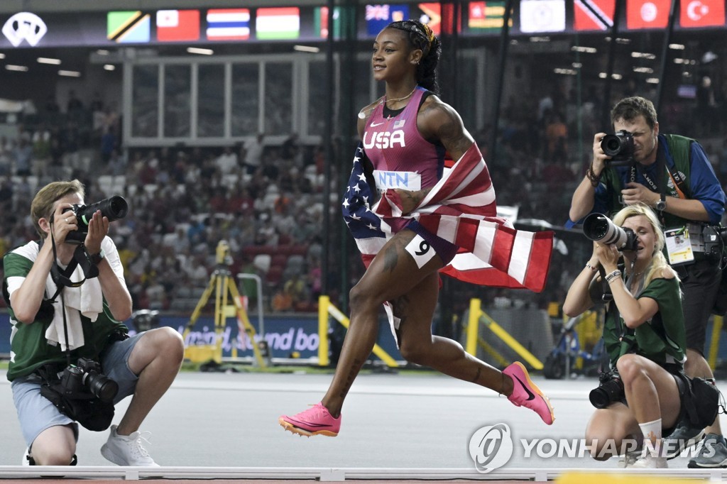 '마리화나 논쟁 부른' 리처드슨, 세계선수권 100ｍ 우승…10초65