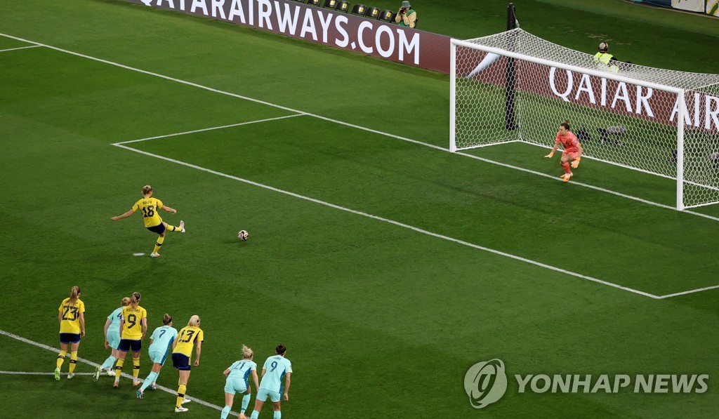 [여자월드컵] 스웨덴, 2개 대회 연속 3위…호주에 2-0 완승