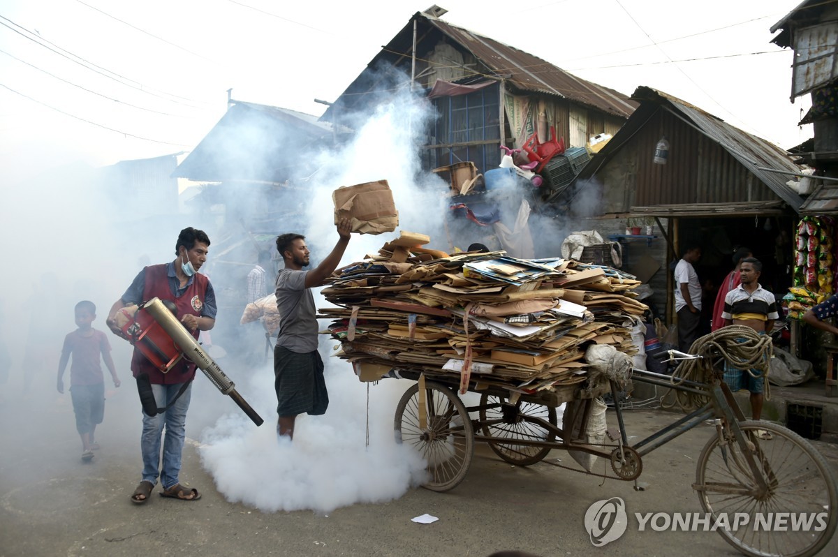 방글라 8월 뎅기열 환자 6만2천여명…작년 전체 환자수 추월