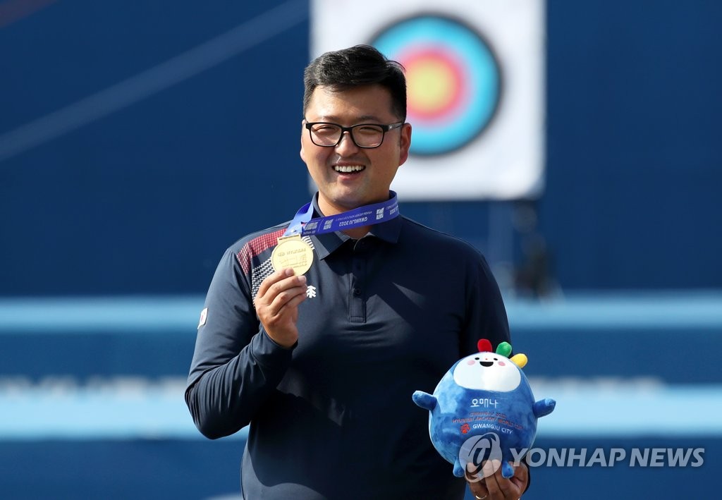 '열혈 파이팅' 김제덕 "AG는 꿈의 무대…후회 없이 쏘겠다"