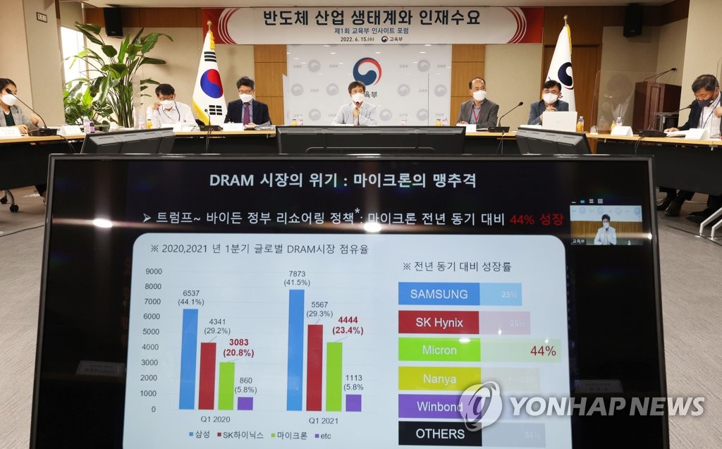 정부, 교육계·산업계 등과 반도체 인재 양성 추진 상황 점검