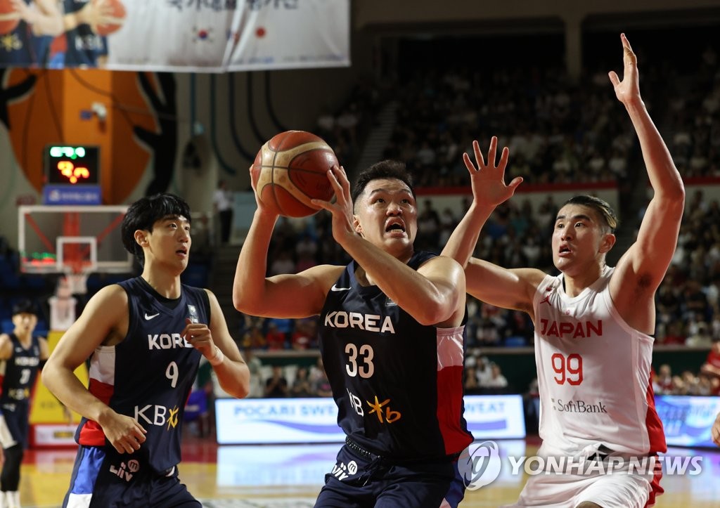 남자농구 대표팀, 9월 일본서 전지훈련…후쿠시마서도 경기