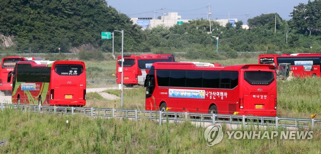 잼버리 대원들 전국 8개 지역 분산수용…'숙소대란'은 없어(종합2보)