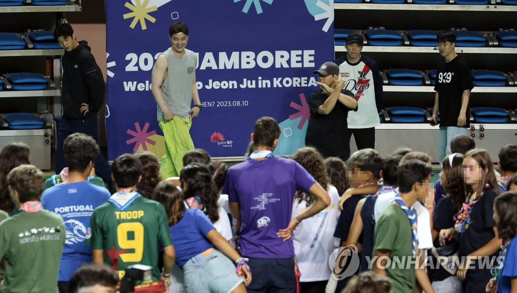 [현장] "한복 입고 갓 쓰고…너무 예뻐요"…한류에 빠진 스카우트