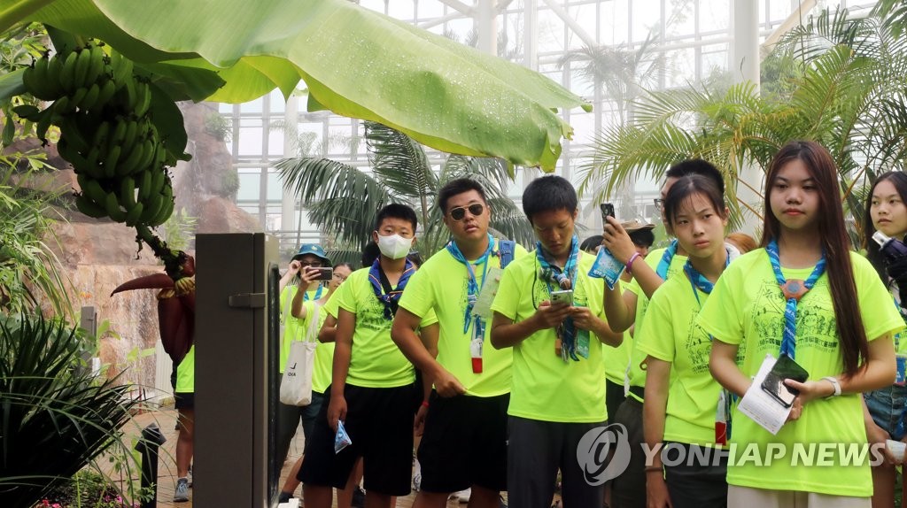 "잼버리 끝났지만 낭만은 계속" 대원들 한국 매력에 '풍덩'(종합)