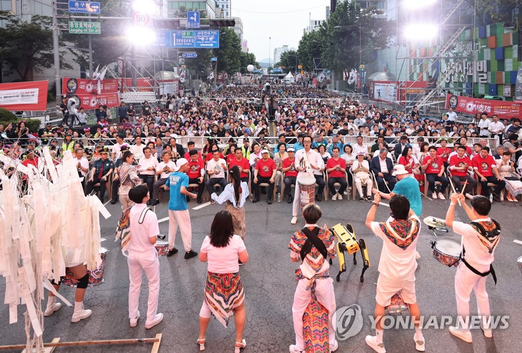 대전시 "0시 축제에 110만명 방문…외지인 70% 넘어"