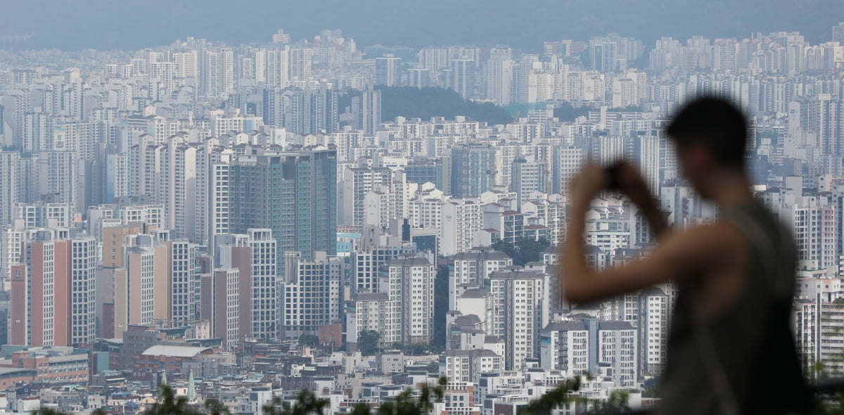 남산에서 바라본 도심 아파트 단지. 사진=뉴스1