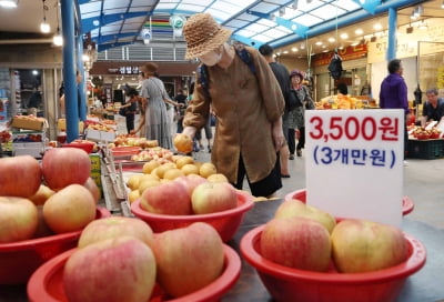  "사과값 너무 올랐네…"