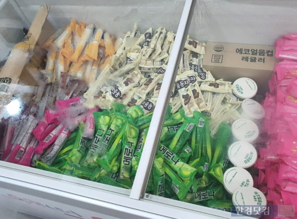 익명의 기부자가 온기창고로 보내온 아이스크림 880개. /사진=서울역쪽방상담소 제공