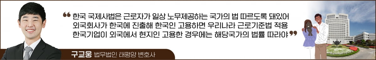 해외법인 직원이 한국법원에 부당해고 소송…근로기준법 적용될까