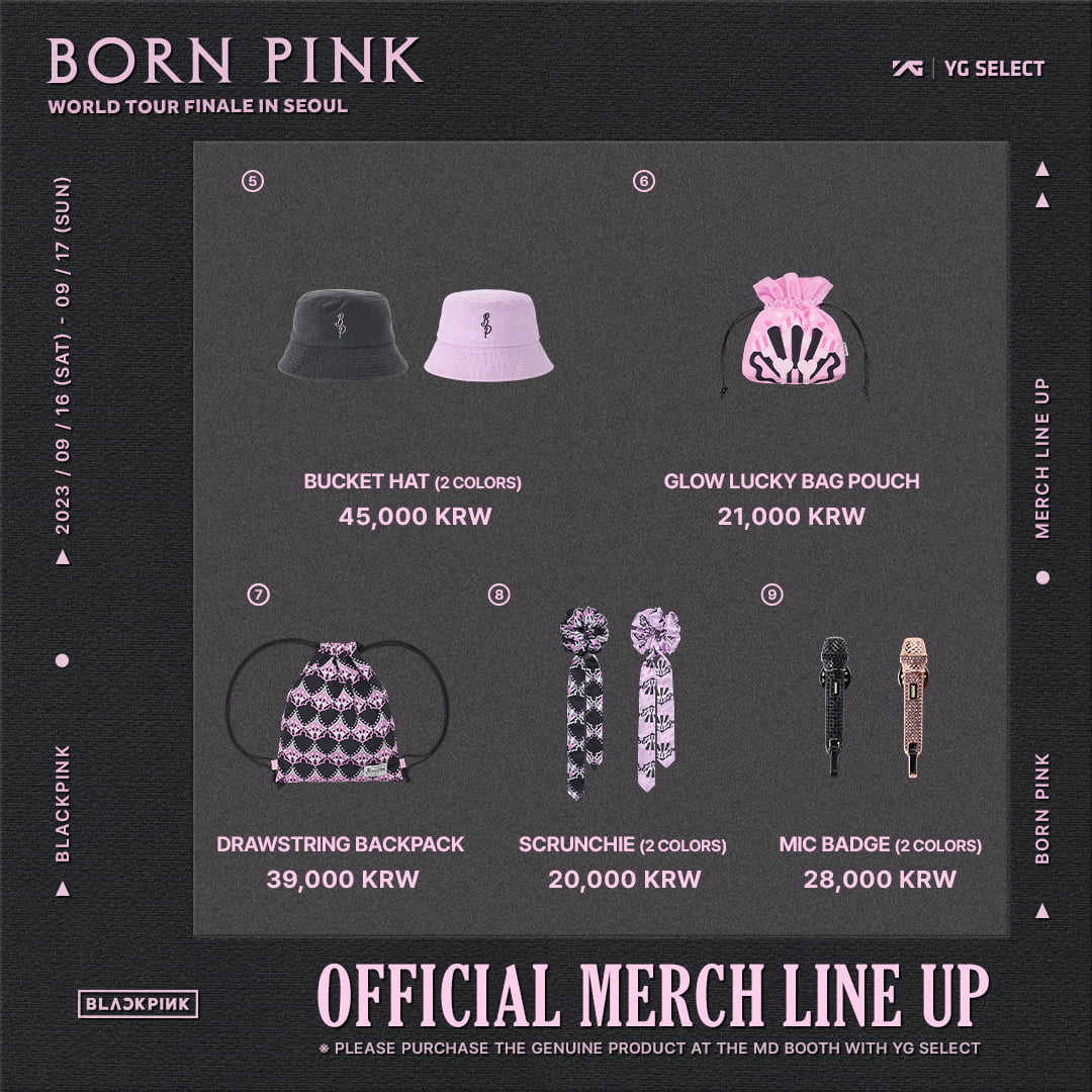 BLACKPINK, world tour ‘Born Pink’ finale concert MD unveiled