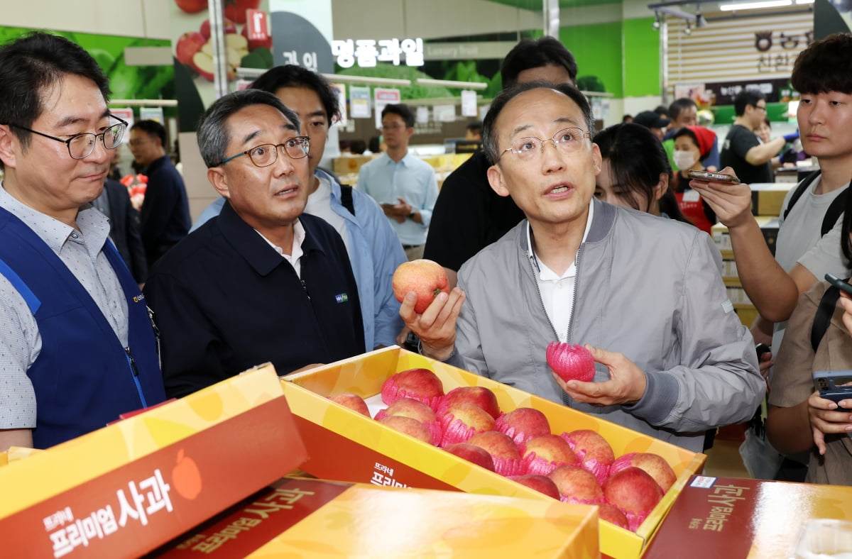 [포토] 추경호 부총리, 추석 물가 점검