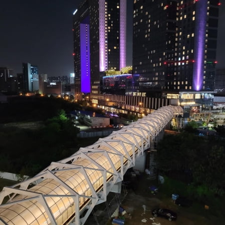 용산구, 용산역~드래곤시티호텔 잇는 공중보행교 임시 개통