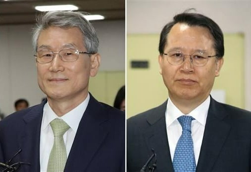 왼쪽부터 고영한, 박병대 전 대법관. /사진=연합뉴스