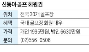 신동아골프 카지노 바카라, 수도권 골프장 30곳 회원처럼 이용