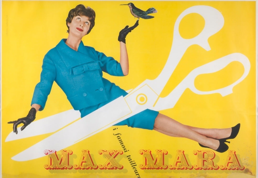 1958년 막스마라 광고 이미지 
사진 출처 : Max Mara