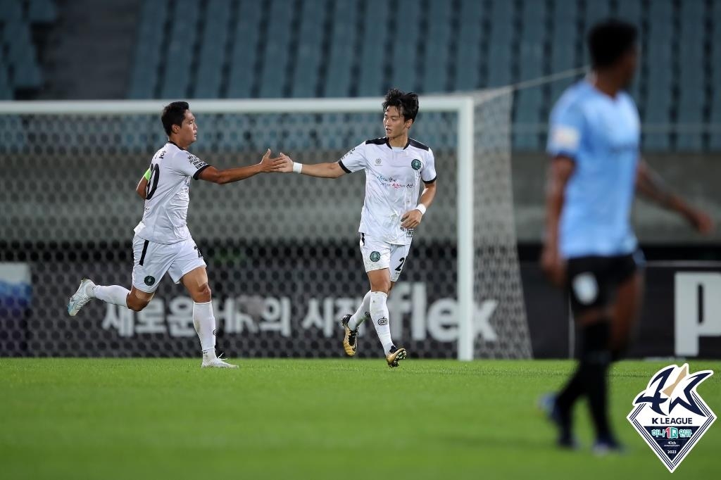 K리그2 부천, 충남아산 1-0 격파…김천은 무승부 '불안한 1위'(종합2보)