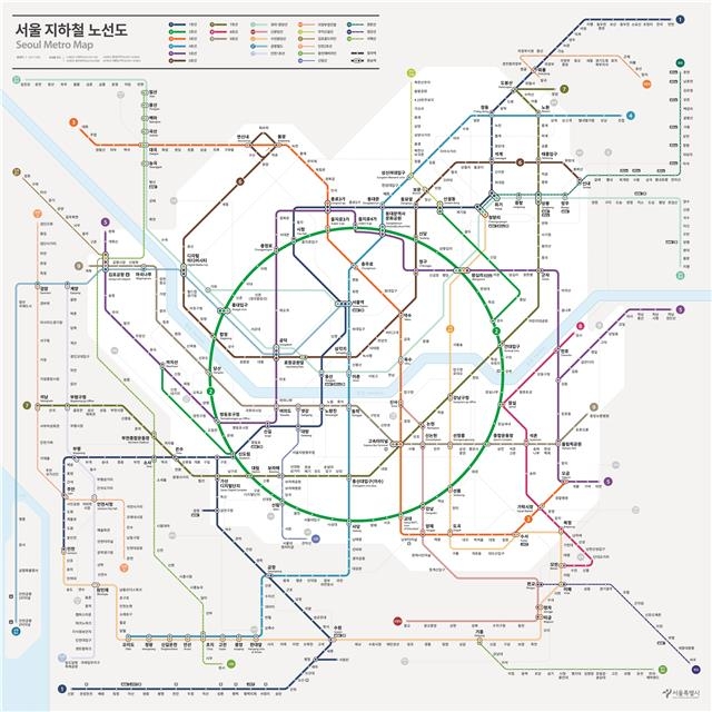 서울 지하철 노선도 40년 만에 바뀐다…보기 쉽고 정확하게
