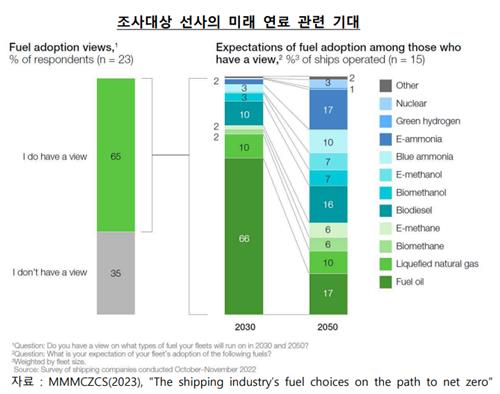 선박 대안연료별 장단점은…"향후 여러 연료 공존할 것"