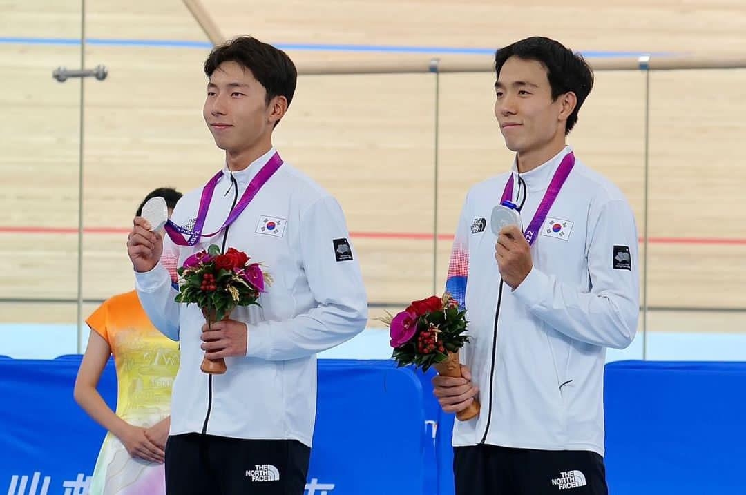 [아시안게임] 너무 아까운 은메달…사흘 전 짝이 된 사이클 신동인-김유로