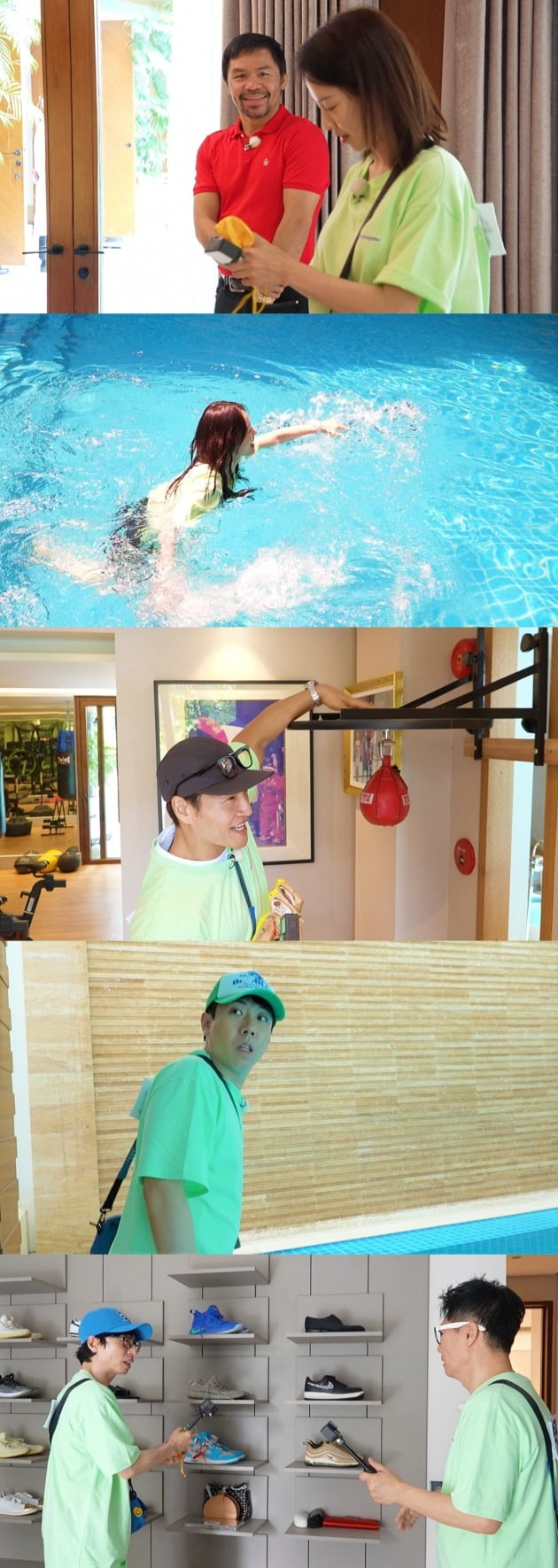 Jeon So-min jumped into the swimming pool to win coins