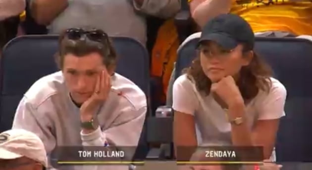 Tom Holland and Zendaya spotted on a basketball court date