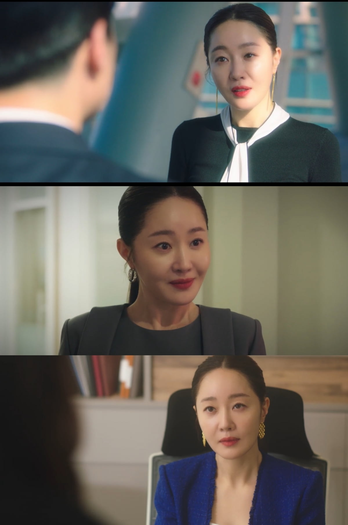 Uhm Ji-won, clean sexy office look
