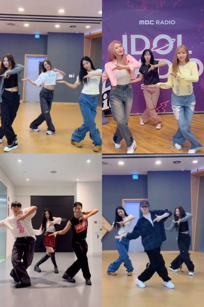 퍼플키스, 신곡 '7HEAVEN' 댄스 챌린지…니콜→문별, RBW 사단 총출동